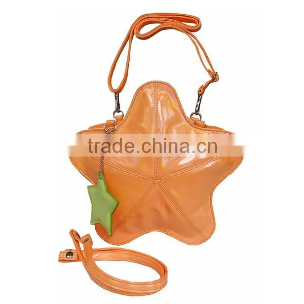 Star Shape Shiny PU Fashion Handbag for Teen photo-2