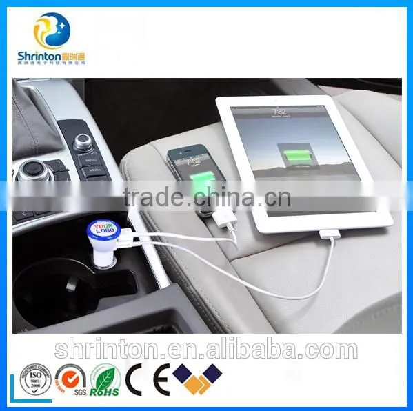 2015 Wholesale Manufacturer 5V 2A Portable USB Car Charger for IPhone, IPad, 2 Port Usb Car Charger photo-3