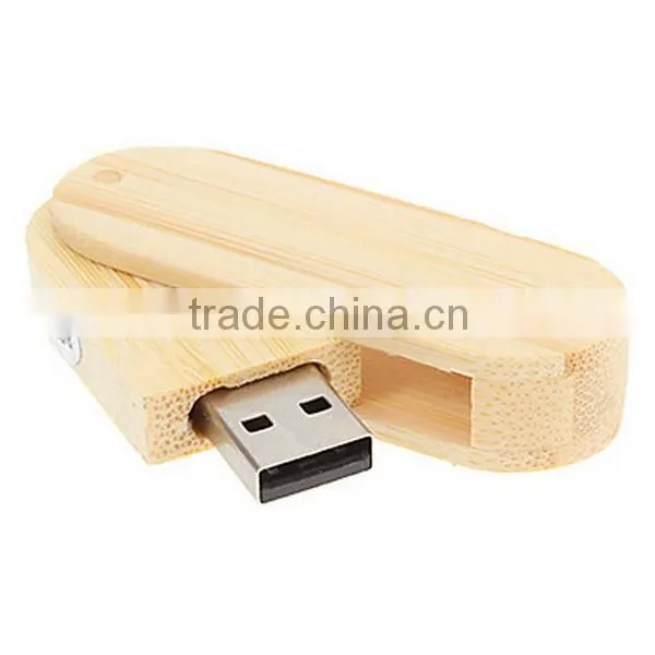 Password Protected Swivel Style 32gb Usb Key Wood photo-2