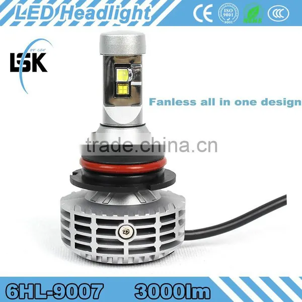 Lanseko Brightness G6 Bulbs Hi/lo Beam H4, H13, 9004, 9007 AUTO Led Headlight Kit 6000lm FOR All Cars photo-3