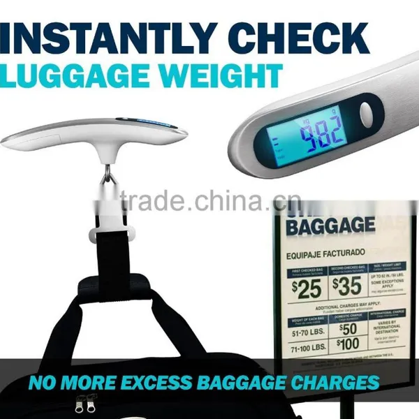 50kg/10g Portable Digital Luggage Weighing Scale With Strap or Hook photo-6