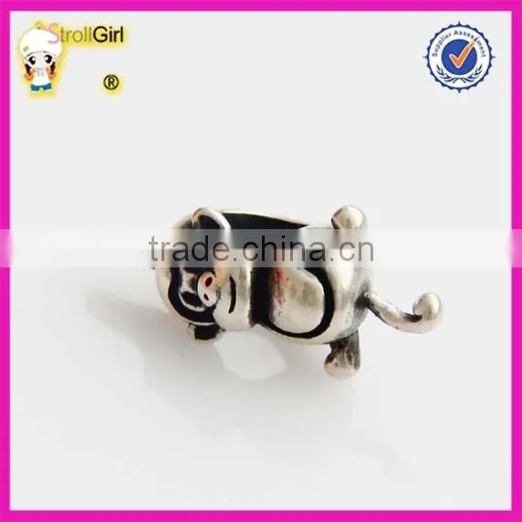 Animal Charm Sterling Silver 925 Lovely Monkey Beads Fit European Bracelet photo-4