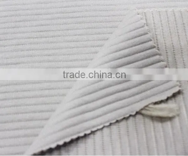 80 Cotton 20 Polyester Knitting Jacquard Air Layer Fabric photo-5