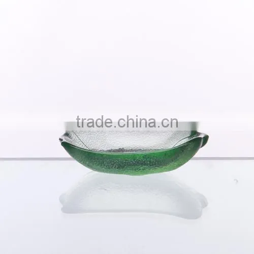 Handmade Blue Color Glass Butter Dish