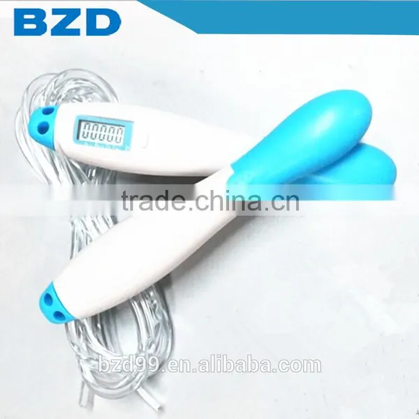 Sport Fitness Accessory PVC Electric Digital Skipping Rope Meter Counter