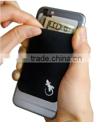 Wholesale Adhesive OEM Custom Logo 3M Sticker Phone Card Holder Silicone photo-6