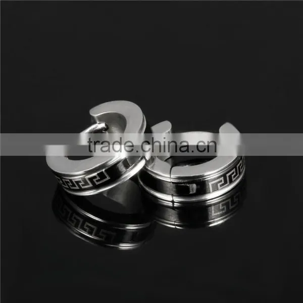 316L Jewellery Cool Style Trend 2016 Hoop Earrings for Man photo-2