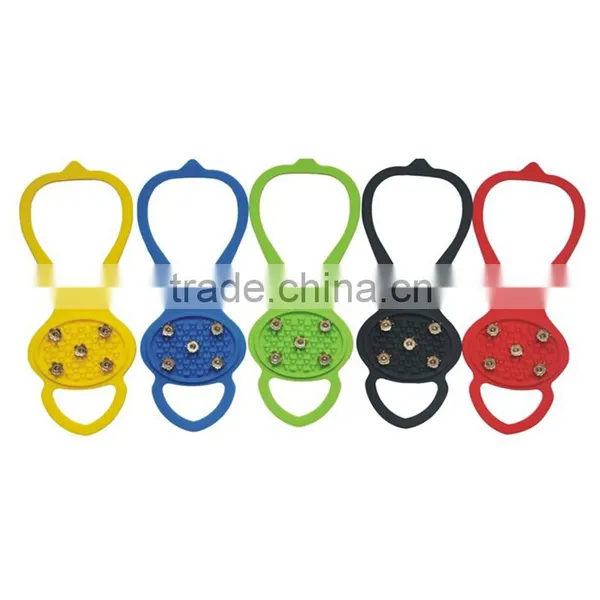 Ice Crampons Cleats Snow Grabbers Silicone Rubber Anti Slip Shoe Covers