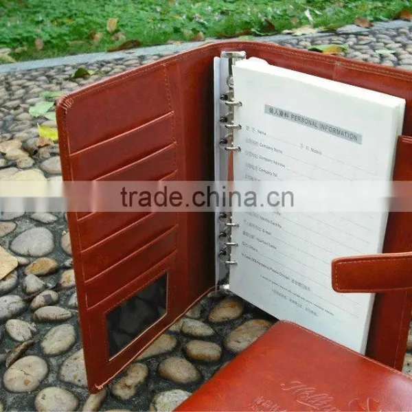 Leather A4 Writing Agenda, Document Holder File Folder photo-3