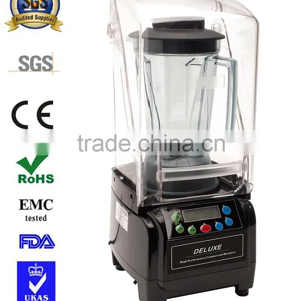 Commercial Ice Smoothie Blender With Sound Cover/Heavy Duty Blender/Ice Crusher photo-2