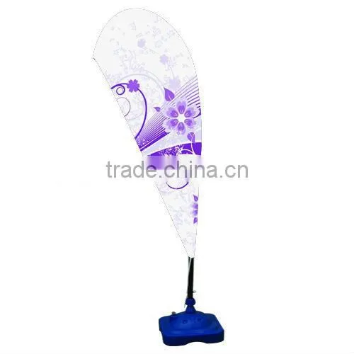 2015 Advertsing Flying Beach Flag Banner,teardrop Feather Flag, White Pole Blade Swooper Flag Printing photo-3