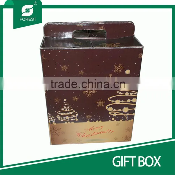 BEAUTIFUL DESIGN CORRUGATED CARDBOARD GIFT BOX WITH HANDLES photo-6