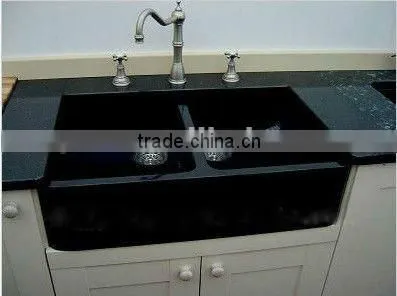 Front Kitchen Sink/ Apron Front Black Undermount Corner Kitchen Sink