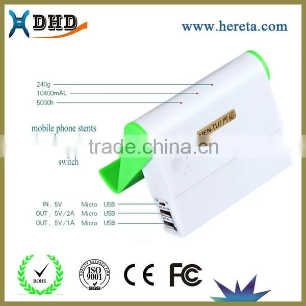 Battery Portable Mobile Rohs Power Bank Charger With Holder photo-6