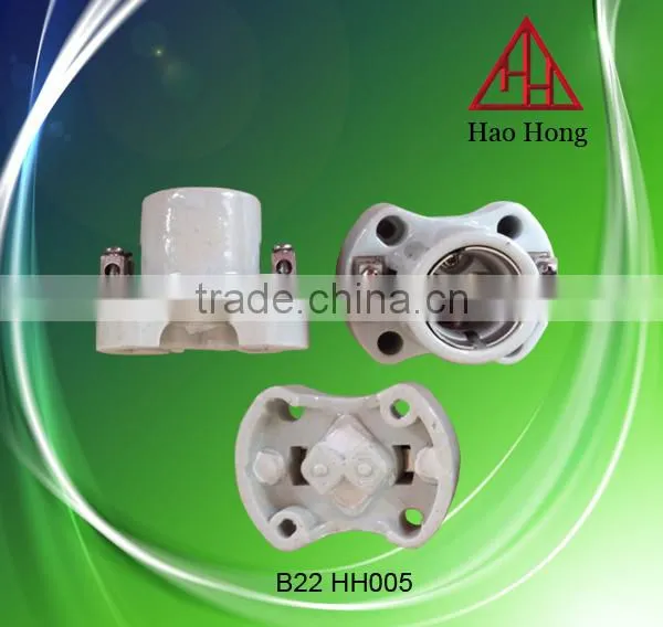 Ceramic B22 porcelain lamp cap
