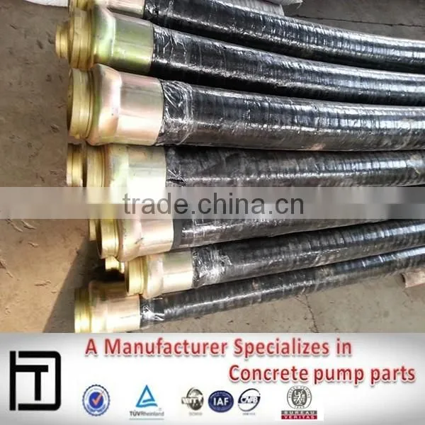 5"x3000mmx2 Ends Steel Wire Reinforcement Pump Truck Rubber Hose photo-2