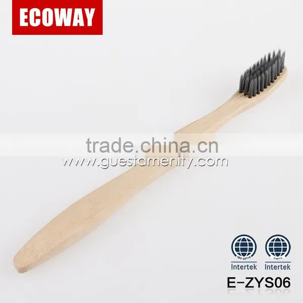 Hot Sales Bamboo Disposable Hotel Toothbrush Biodegradable Tooth Brush photo-3