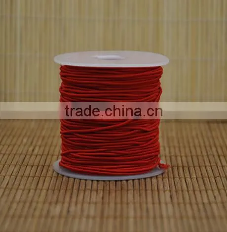 Black Thin Elastic Round Cord photo-2
