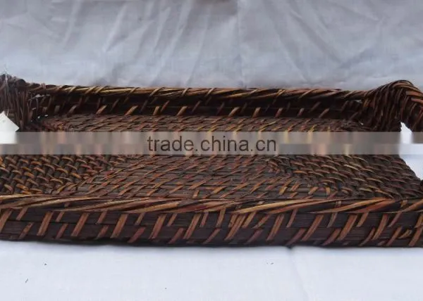 Magazine Rattan Bamboo Baskets New Style Brown Colour photo-4