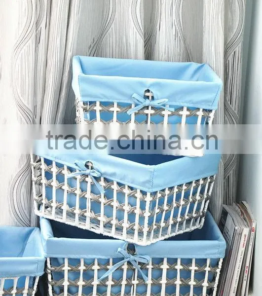 8 Hand Woven Straw - Pastoral Style - - Dirty Clothes Basket - Storage Basket - Storage Basket Basket - Woven Baskets photo-3