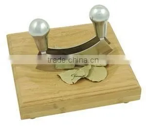 Bamboo Chopping Board With Stainless Steel Chop
