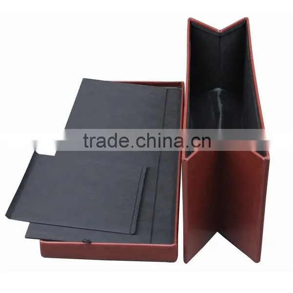 Purple Leather Ottoman photo-5