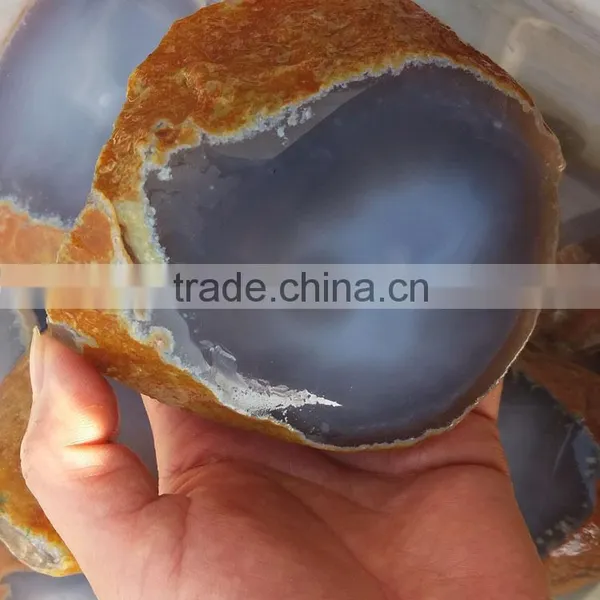 Natural Water Bile Agate Geode Agate With Water Trapped Inside Native Water Inside Agate Stone photo-6