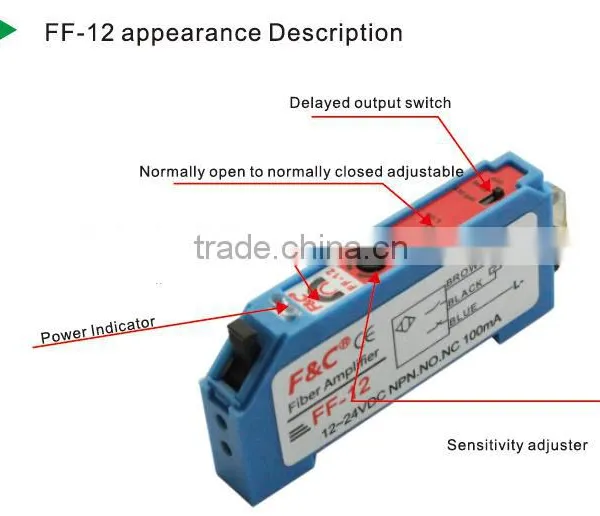 F&C FF-12 High Quality Fiber Optical Amplifier With Potentionmeter photo-2