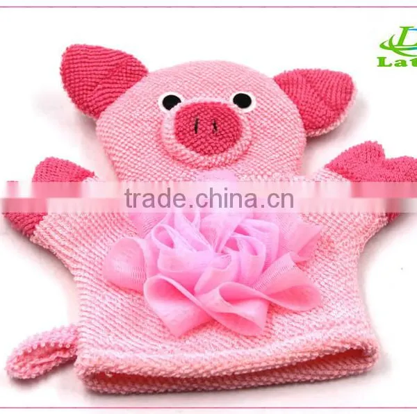 Portable Private Custom Professional Bath Glove Factory Baby Bath Mitts Children's Cleaning Gloves photo-2