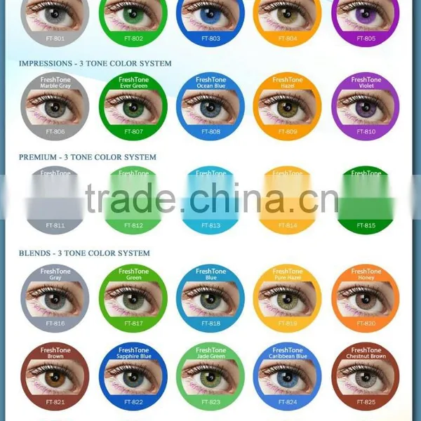 Natural Contact Lenses Freshtone Premium Satin Gray Korean Color Contact Lens Wholesale photo-2