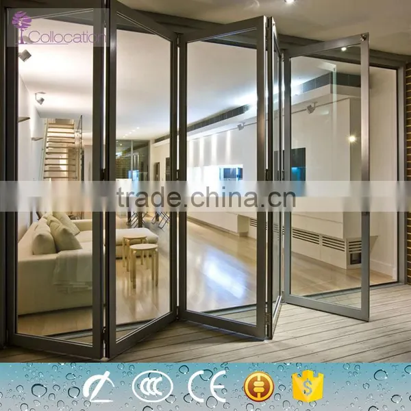 2016 Used Exterior Commercial Frameless Folding Glass Doors for Sale photo-3