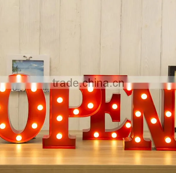 Decorative Plastic and Wood Letters Led Sign photo-4