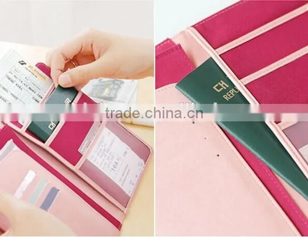 Delicate Passport Holder With Multi-function Pocket,leather Passport Cover With Button Closed,Beautifully Made Travel Wallet photo-4