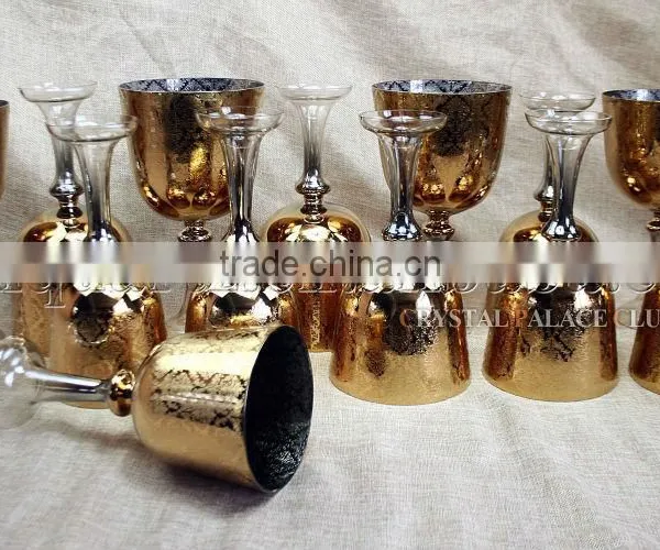 One Set Pure Gold Design Quartz Crystal Singing Grail Bowl With Carved photo-6