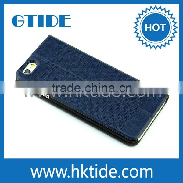 Professional Manufacture Waterproof Leather For Iphone 6 Case With Magnet photo-4