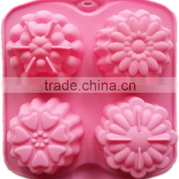 Baking Tools Flower Shaped Silicon Molds Cake Decorating photo-3