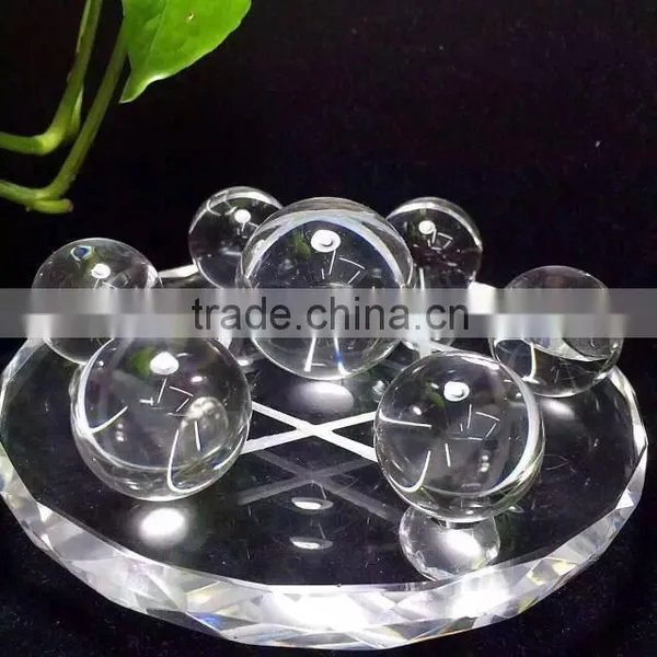 Popular Clear Crystal Seven Star / Natural Crystal Ball