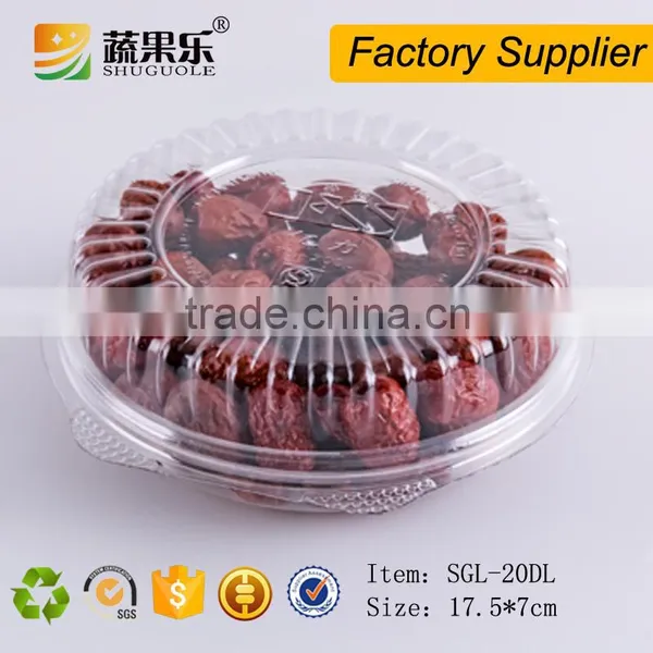 PET Clear Plastic Round Salad Packaging Box photo-2