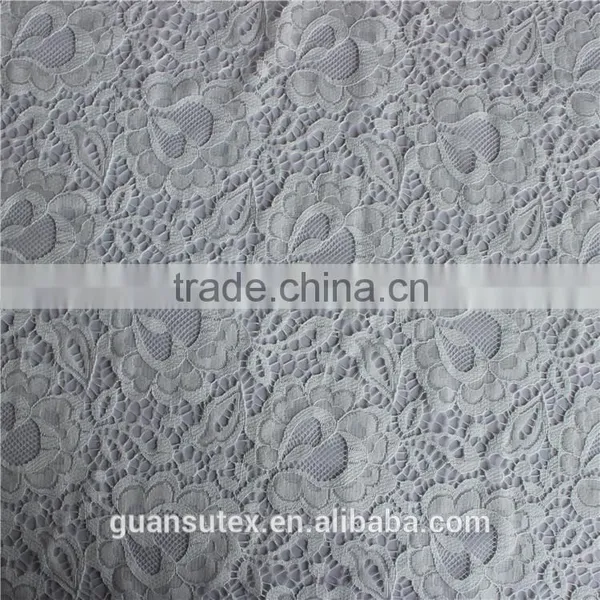 high quality cotton lace fabric, nylon fabric, cotton/nylon lace weding dress