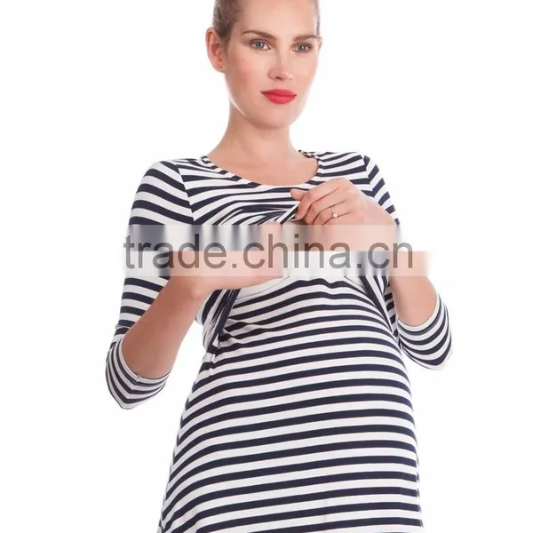 Slim Stripe Maternity Salwar Kameez Long Sleeves photo-5