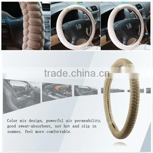 Hebei Manufacturer PU Material Car Steering Wheel Cover photo-6