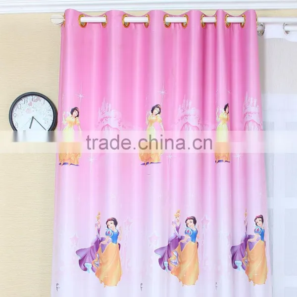 Beautiful Princess Pattern ,100% Polyester Curtain Yarn Dyed Fabric photo-5