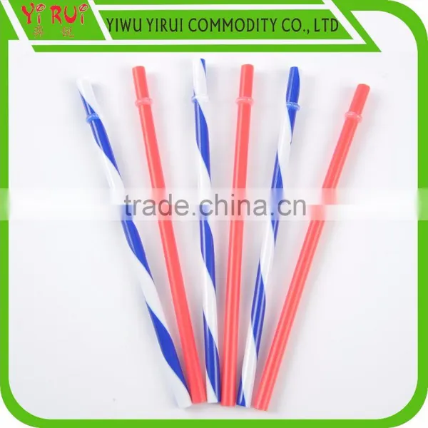 Colorful Stripes pp Material Drinking Straws photo-4