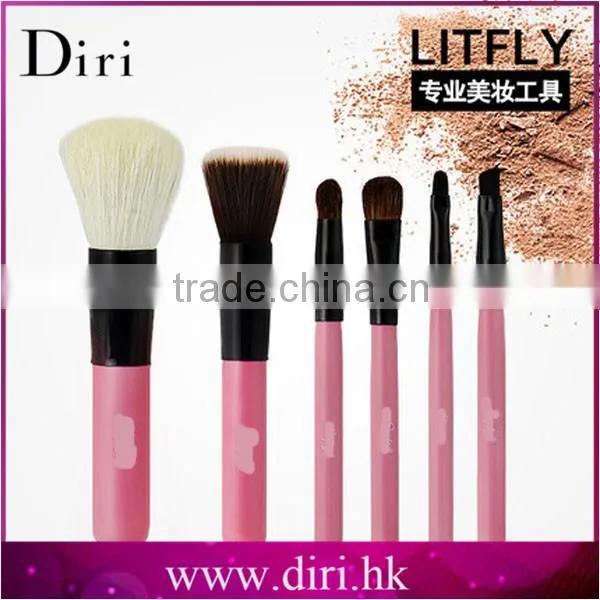 Makeup Anastasia 6pcs Brush Kit Black Make-up Brush Kit With Pouch Small Brush Kit for Travel Use photo-4