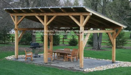 Luxury Eco-friendly Wooden Outdoor Bar Gazebo photo-5