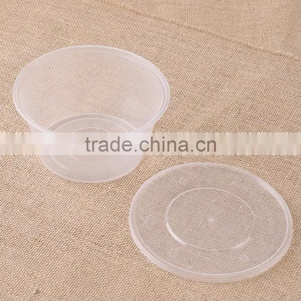 Disposable PP Plastic Salad Bowl With Lid photo-5