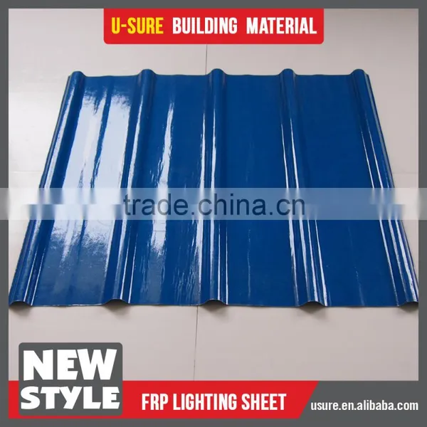 Clear Plastic Corrugated FRP Transparent Roofing Sheet photo-4