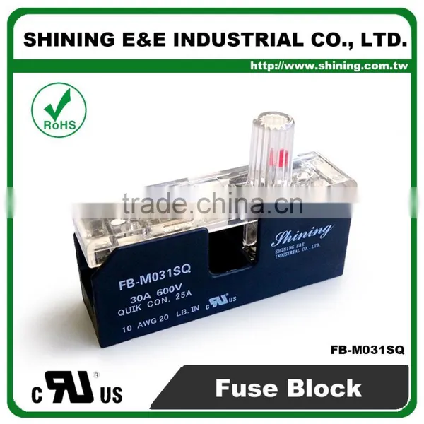 FB-M031SQ Din Rail Mounting 10x38 Midget Fuse Terminal Block photo-3