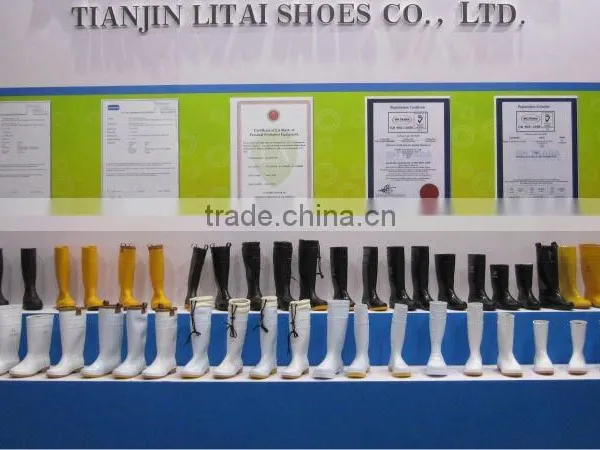 White PVC Safety Boot CE EN ISO20345 S5 Western Boots photo-6