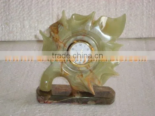 Top Qulaity GOOD QUALITY New Design 2017 CLOCKS ONYX MARBLE HANDICRAFTS photo-5